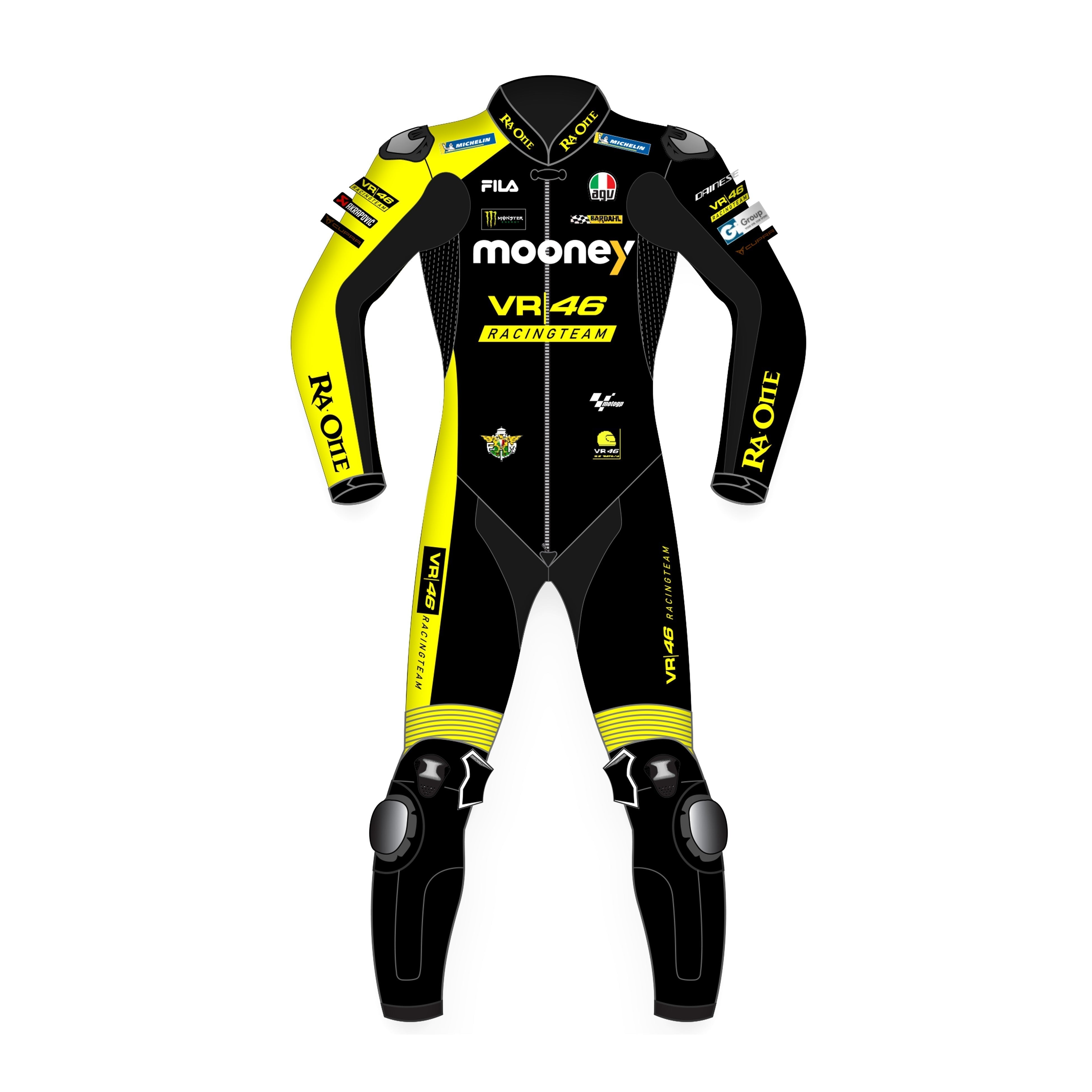DUCATI FULL LEATHER SUIT MARCO BEZZECCHI VR46 RACING TEAM