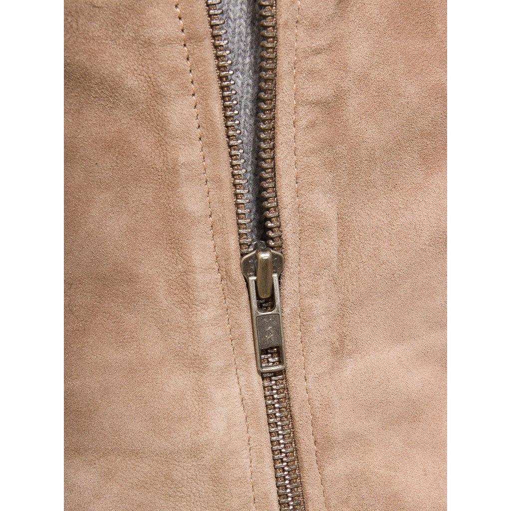 MEN SAND SUEDE BOMBER JACKET BIRDSALL