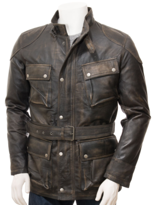 MENS VINTAGE LEATHER JACKET CANAAN