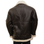 MEN BROWN AND CREAM AVIATOR JACKET ELBRIDGE