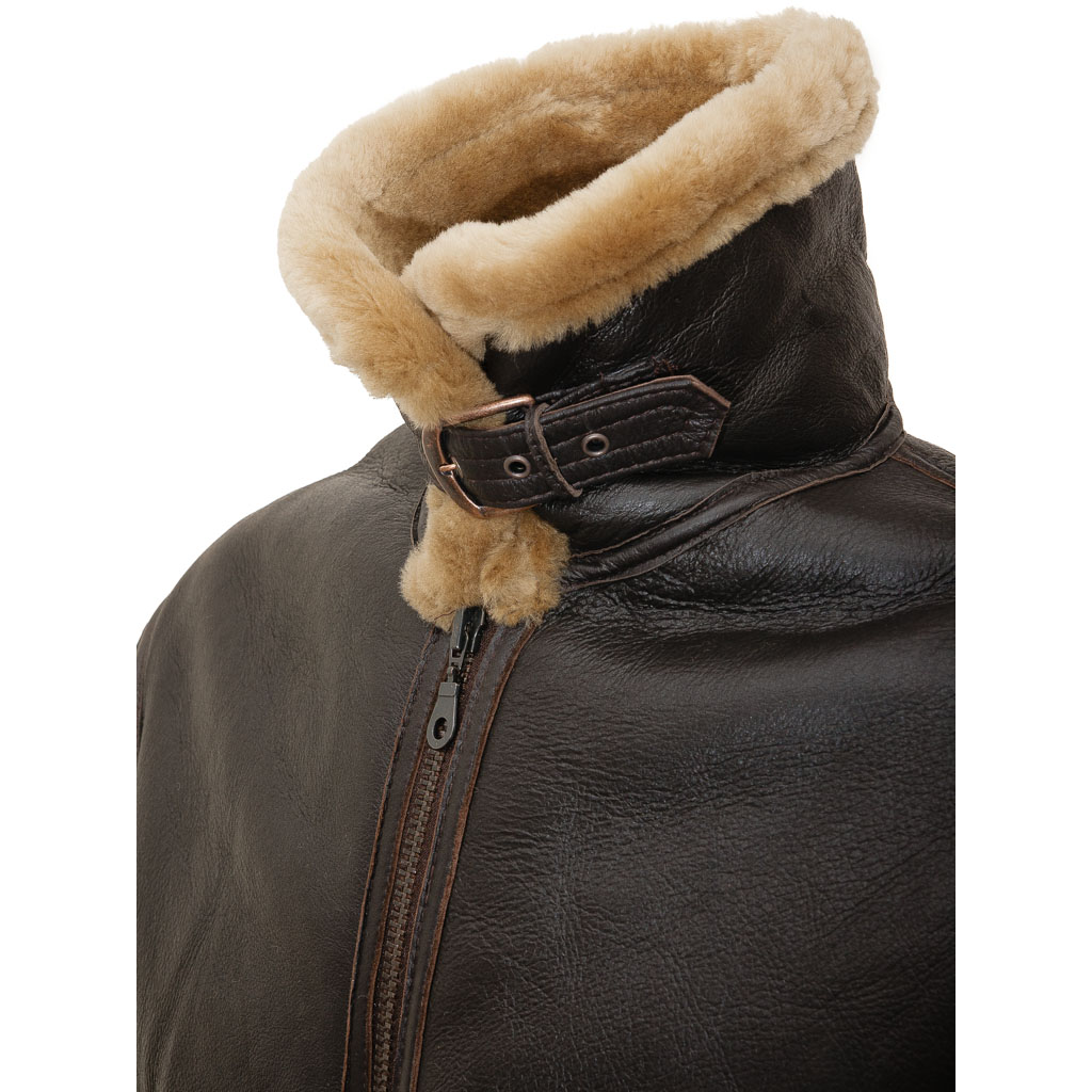 MEN BROWN AND GINGER AVIATOR JACKET ELBRIDGE