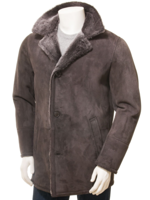 MEN BROWN SHEEP SHEARLING COAT GHENT