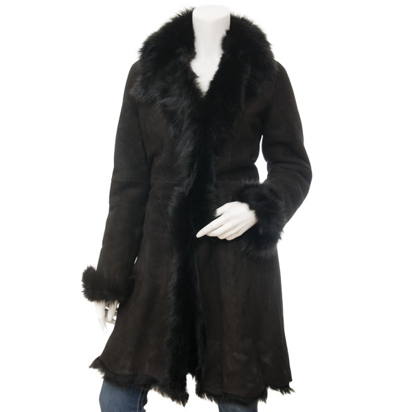 WOMEN TOSCANA SHEARLING IN BLACK ARLINGTON