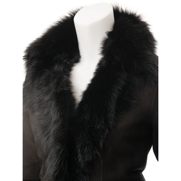 WOMEN TOSCANA SHEARLING IN BLACK ARLINGTON