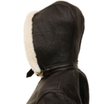 WOMEN BROWN SHEEPSKIN SHEARLING JACKET MELISSA