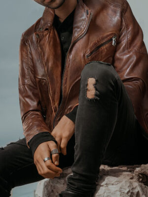 Danny Biker Jacket Sunset Brown