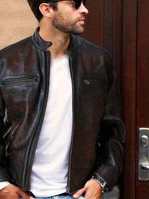 Harley Biker Jacket Dark Brown