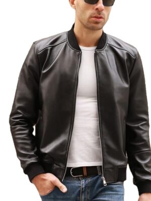 Jorah Men's Classic Bomber Leather Jacket