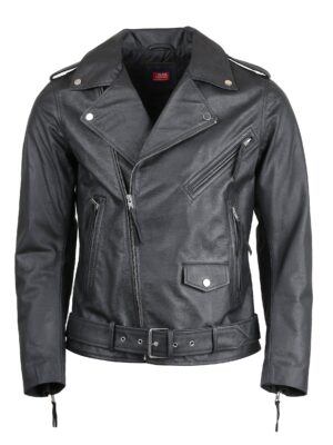 Jarvis Pro Men's Motorcycle Cow Leather Jacket