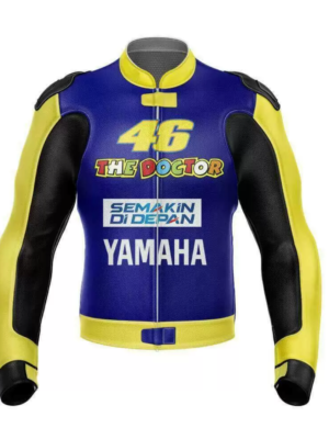 46 MEN MOTORCYCLE LEATHER RACING JACKET