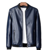God Is Always On Time Printed Religious Leather Jacket