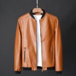 God Is Always On Time Printed Religious Leather Jacket