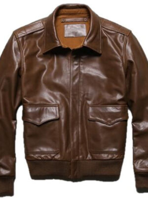 US A2 Flight Mens Bomber Genuine Leather Jacket