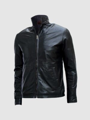 Black Biker Leather Jacket