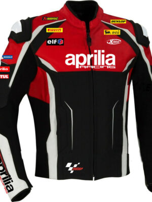 APRILIA MOTOGP MEN MOTORCYCLE LEATHER RACING JACKET