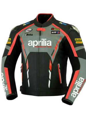 APRILIA MEN MOTORCYCLE LEATHER RACING JACKET