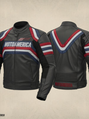 TorqueX Moto America 2025 Leather Racing Jacket