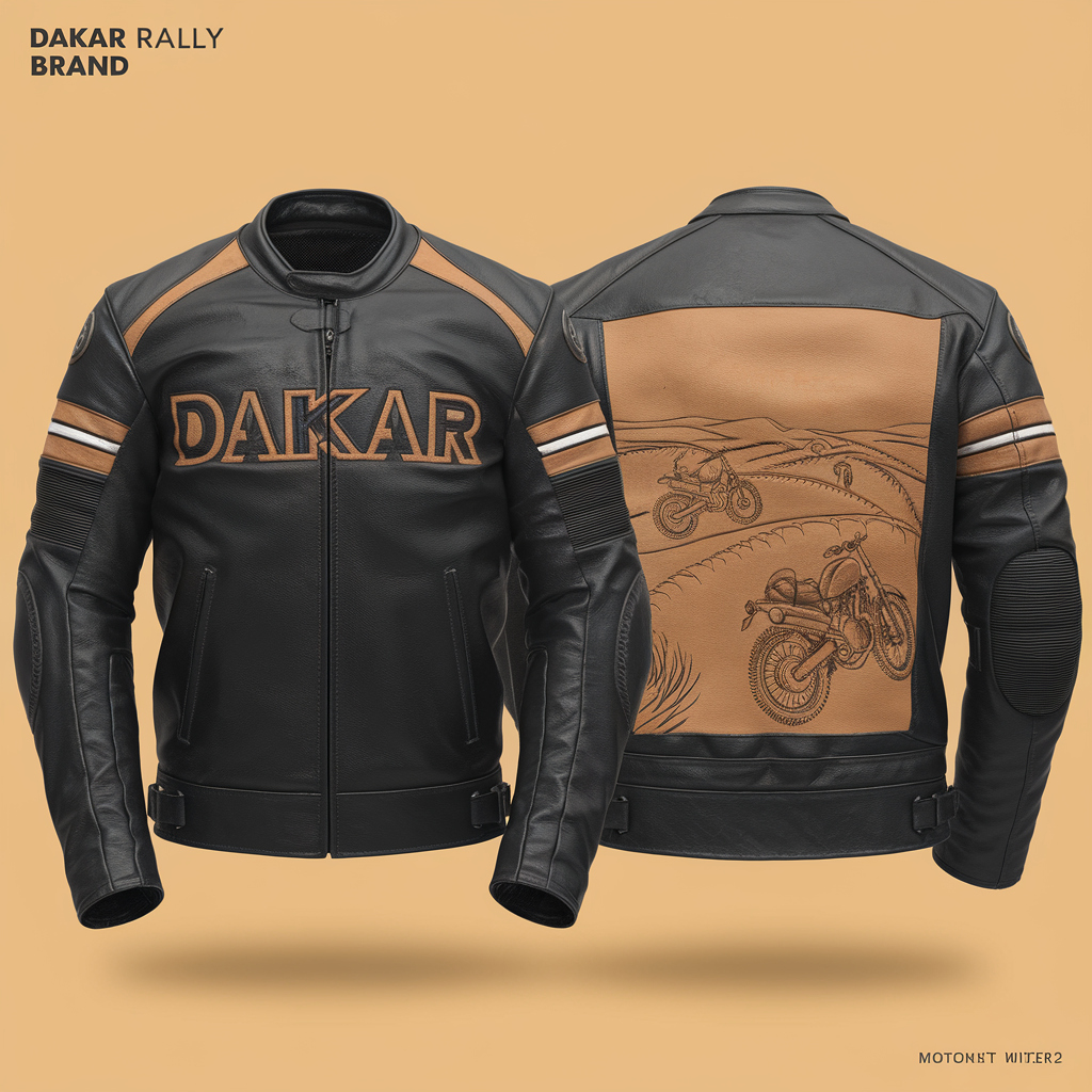 Desert Pro Dakar Rally 2025 Leather Racing Jacket
