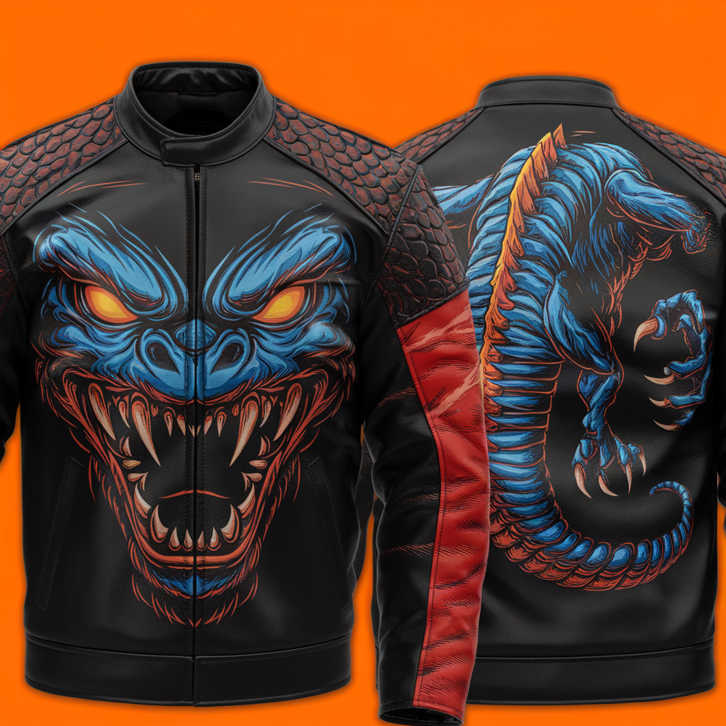 RevBoost Monster 2025 Motorcycle Racing Leather Jacket