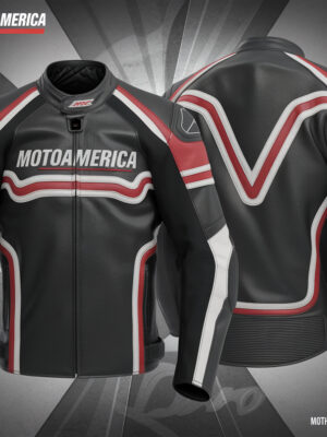 HyperRide Moto America 2025 Leather Racing Jacket