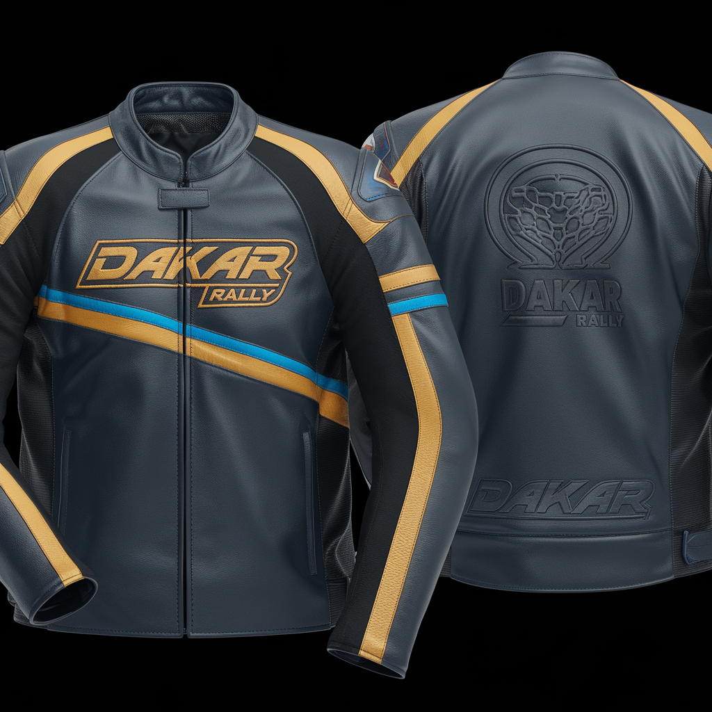 OffRoad King Dakar Rally 2025 Leather Racing Jacket
