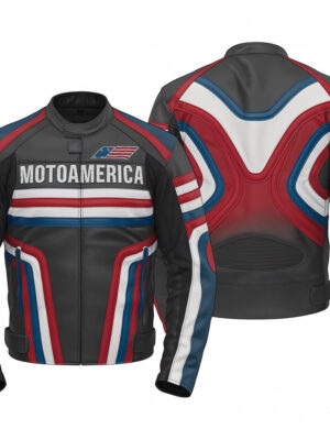 CarbonEdge Moto America 2025 Motorcycle Leather Racing Jacket