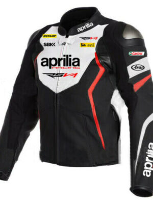 APRILIA MEN MOTORCYCLE LEATHER RACING JACKET