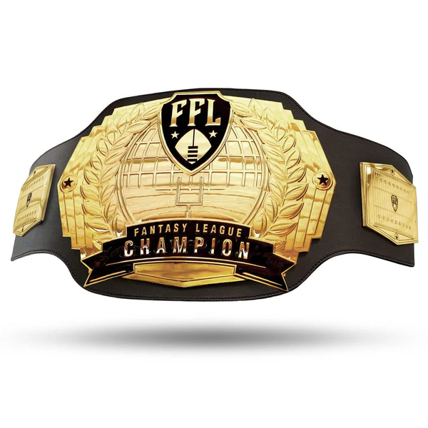 CNC engraved wrestling belt for fantasy football