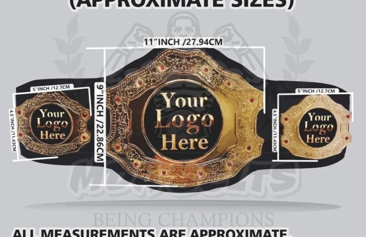 custom championship belt measurement