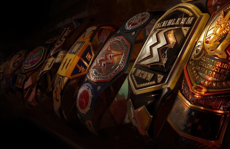 WCW Championship Belts Through the Years