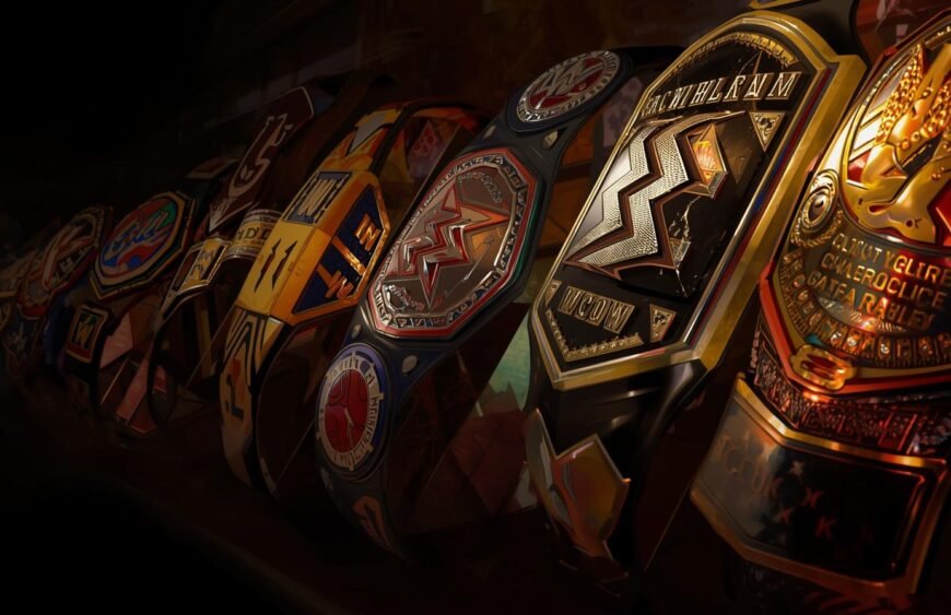 WCW Championship Belts Through the Years